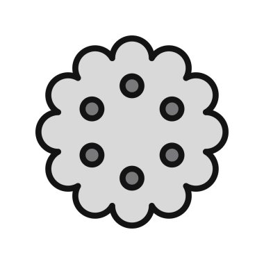 Bisküvi. Web simgesi basit illüstrasyon