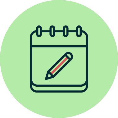 Takvim simgesinin vektör illüstrasyonu