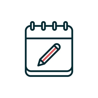 Takvim simgesi vektör illüstrasyonu