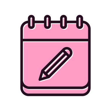 Takvim simgesi vektör illüstrasyonu