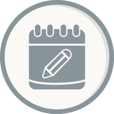 Kalem. Web simgesi basit illüstrasyon