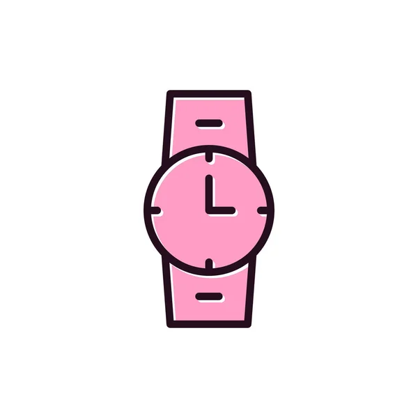 Reloj Pulsera Icono Web Diseño Simple — Archivo Imágenes Vectoriales