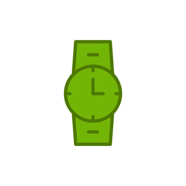 Reloj Pulsera Icono Web Diseño Simple — Archivo Imágenes Vectoriales