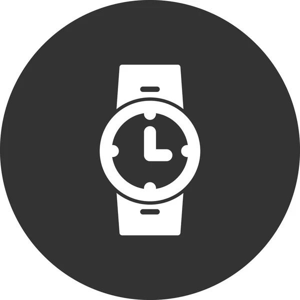 Наручные Часы Веб Иконка Простой Дизайн — стоковый вектор
