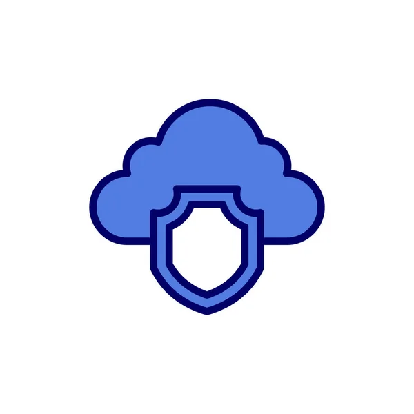 Cloud Web Icon Simple Illustration — Stock Vector