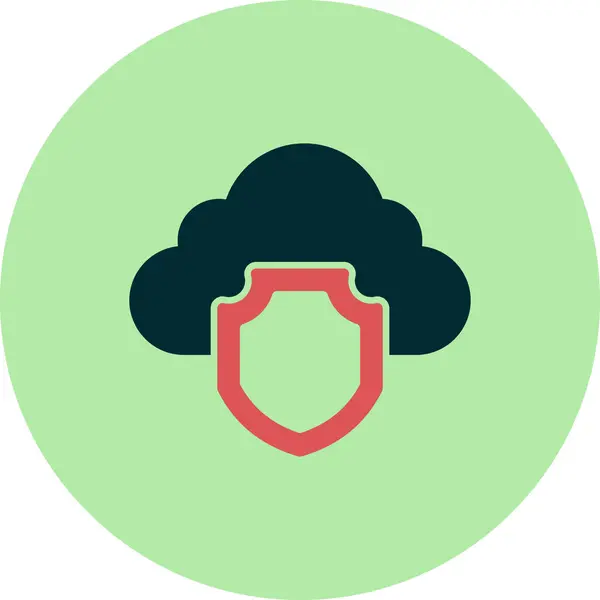 Cloud Web Icon Simple Illustration — Stok Vektör