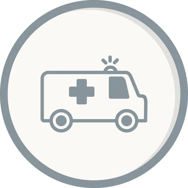 Ambulance Vector Icon Modern Illustration — Stock Vector