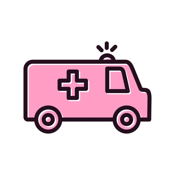 Ambulancia Vector Icono Ilustración Moderna — Vector de stock