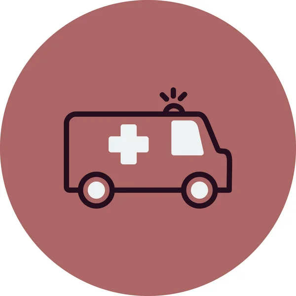 Ambulance Vector Icon Modern Illustration — Stock Vector