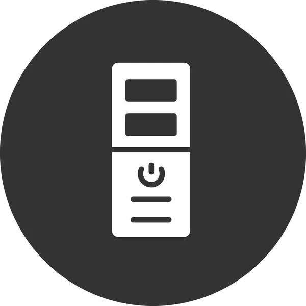 Tower Case Simple Icon Vector Illustration — 图库矢量图片