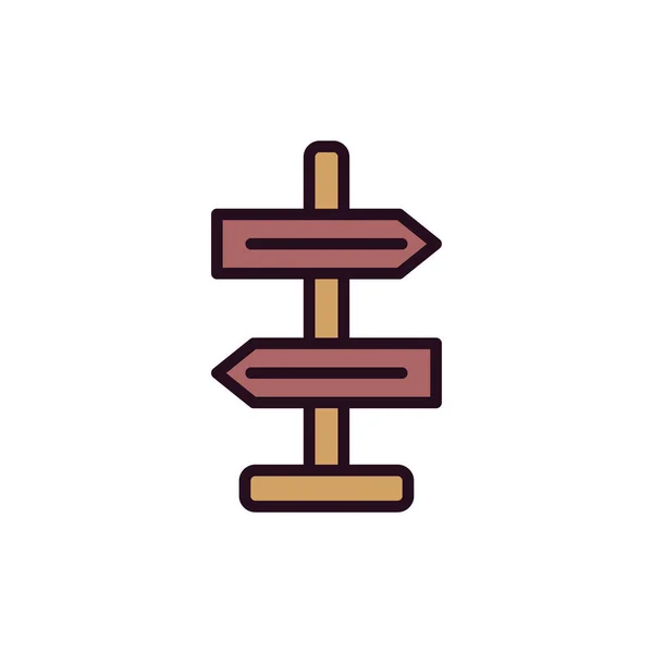 Direction Simple Icon Vector Illustration — Stock vektor