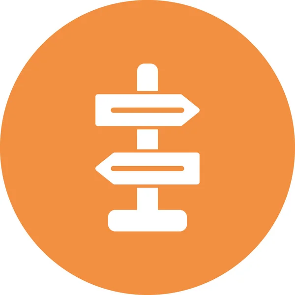 Direction Simple Icon Vector Illustration — Stok Vektör