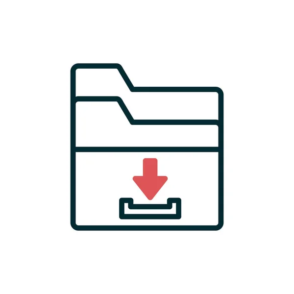 Download Folder Simple Icon Vector Illustration — Vetor de Stock
