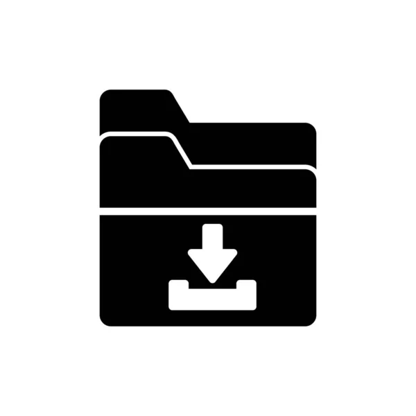 Download Folder Simple Icon Vector Illustration — Stock Vector