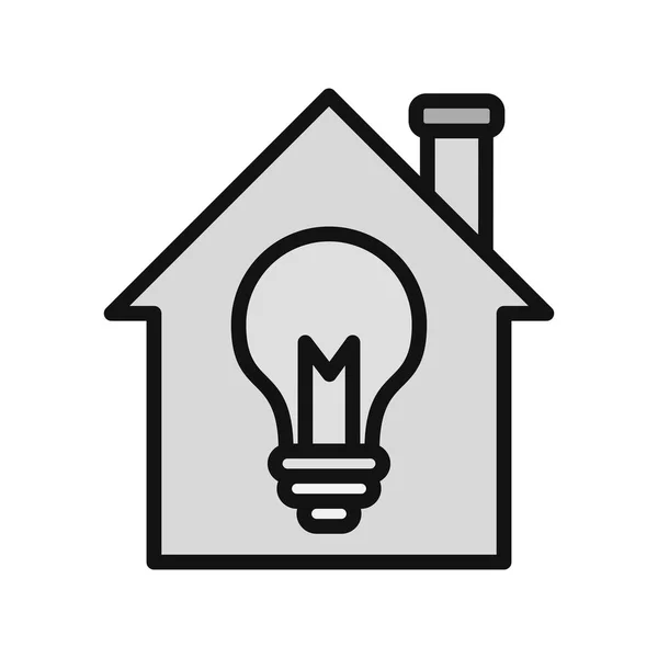 Light Bulb Icon Idea Concept Vector Illustration — 스톡 벡터