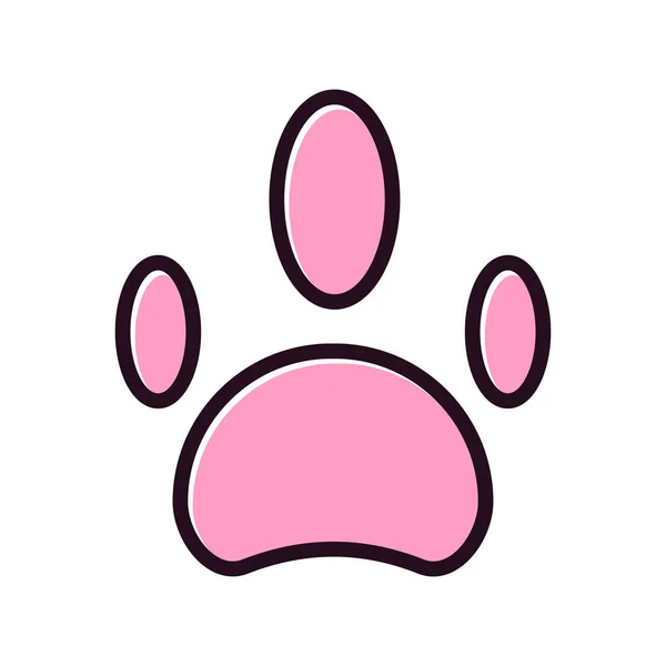 Paw Icon Vector Illustratiion — Image vectorielle