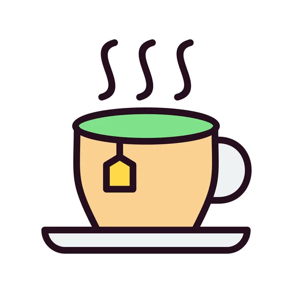 Icono Taza Ilustración Vectorial — Vector de stock