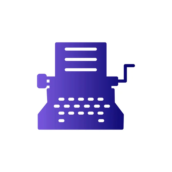 Typewriter Vector Icon Flat Style Illustration Eps — Stock Vector