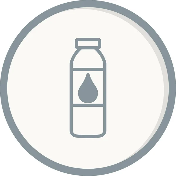 Water Bottle Icon Vector Illustration — Stock Vector