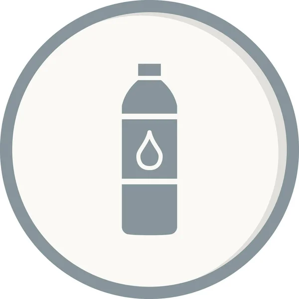 Water Bottle Icon Vector Illustration — Stock Vector
