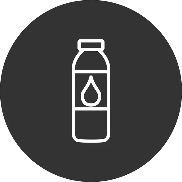 Water Bottle Icon Vector Illustration — Stock Vector
