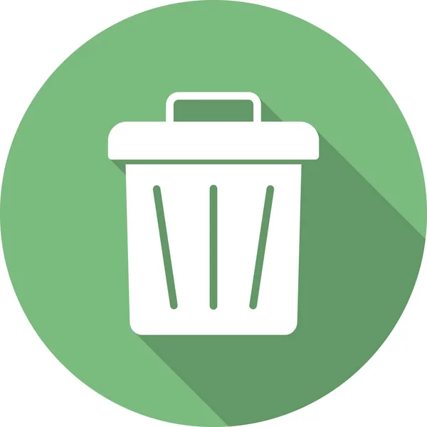 Trash Can Icon Trendy Style Isolated Background — Stock Vector