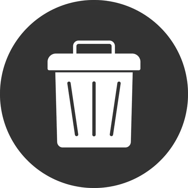 Vektor Illustration Des Trash Symbols — Stockvektor