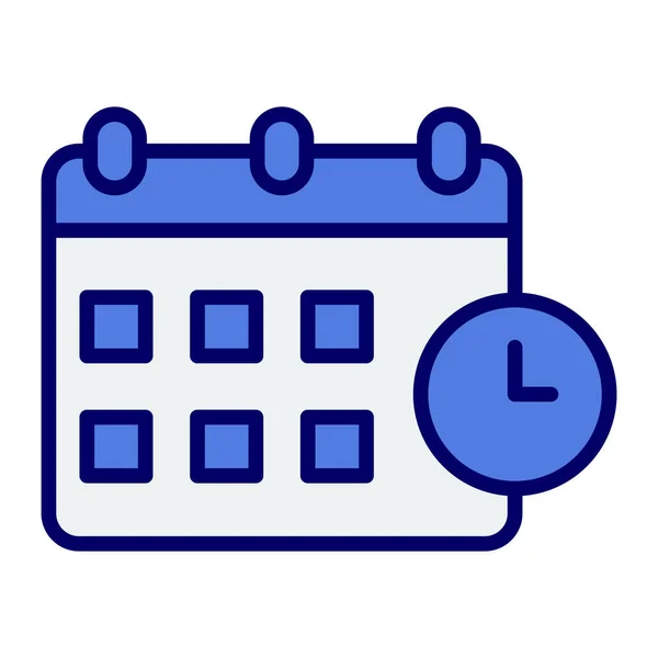 Due Date Icon Vector Illustration — 스톡 벡터