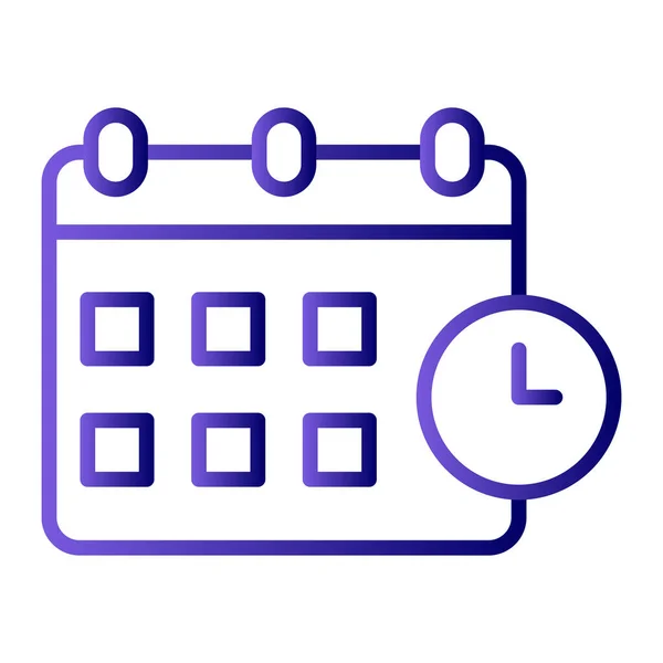 Due Date Icon Vector Illustration — Wektor stockowy