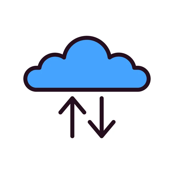 Cloud Web Icon Simple Illustration — Stockvektor