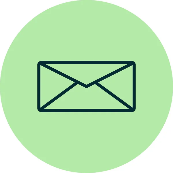 Envelope Mail Ícone Vetor Ilustração Design —  Vetores de Stock