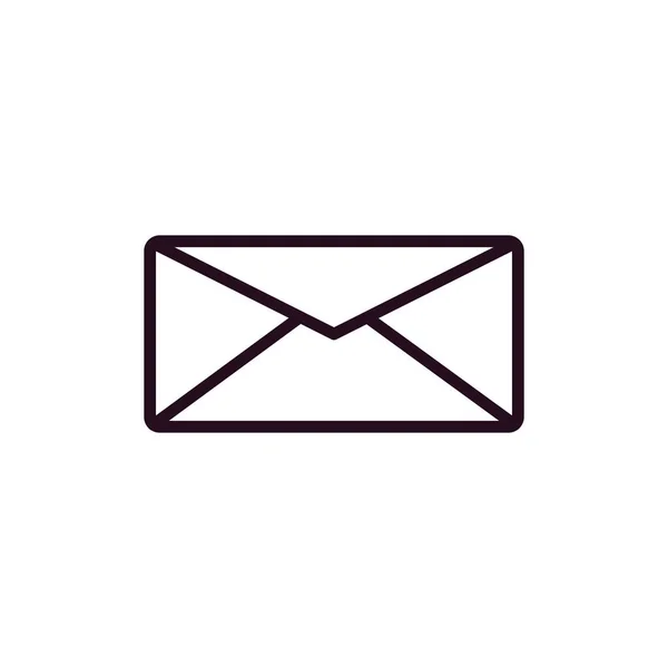 Enveloppe Mail Icône Vectoriel Illustration — Image vectorielle