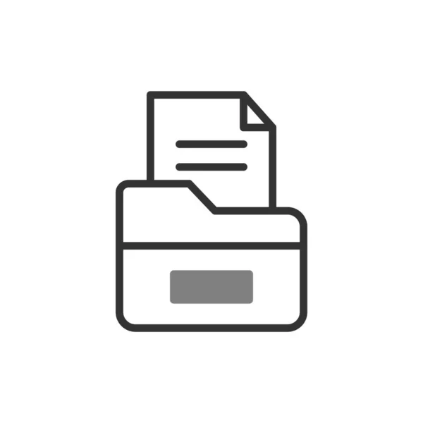 Иконка Файла Модном Стиле Изолированный Фон — стоковый вектор