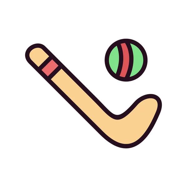 Icône Batte Baseball Dessin Vectoriel Illustration — Image vectorielle