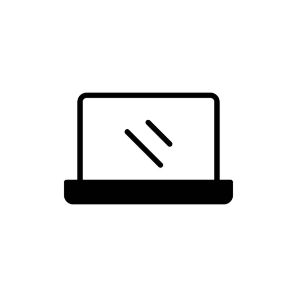 Laptop Computerpictogram Vectorillustratie — Stockvector