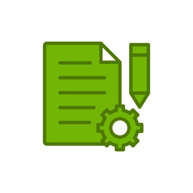 Proje Yönetimi simge vektör çizim