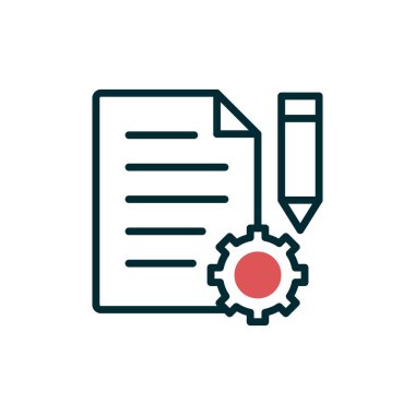 Proje Yönetimi simge vektör çizim