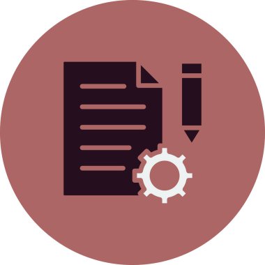 Proje Yönetimi simge vektör çizim