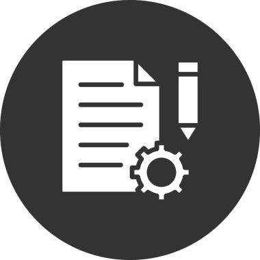 Proje Yönetimi simge vektör çizim