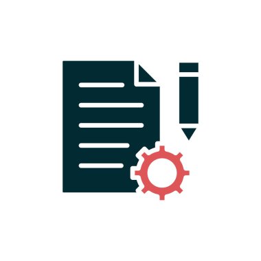 Proje Yönetimi simge vektör çizim