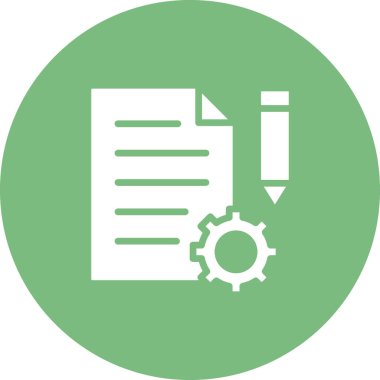 Proje Yönetimi simge vektör çizim