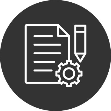 Proje Yönetimi simge vektör çizim