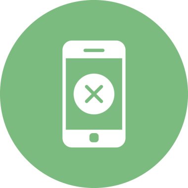 akıllı telefon simgesi, düz vektör illüstrasyon tasarımı