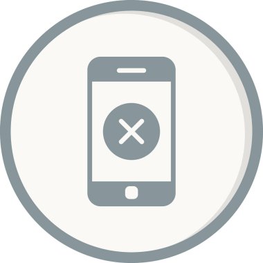 akıllı telefon simgesi, düz vektör illüstrasyon tasarımı