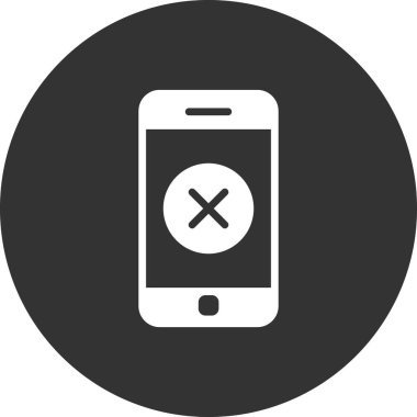 akıllı telefon simgesi, düz vektör illüstrasyon tasarımı