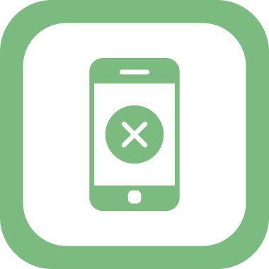 akıllı telefon simgesi, düz vektör illüstrasyon tasarımı