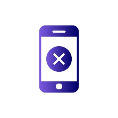 akıllı telefon simgesi, düz vektör illüstrasyon tasarımı