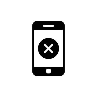 akıllı telefon simgesi, düz vektör illüstrasyon tasarımı