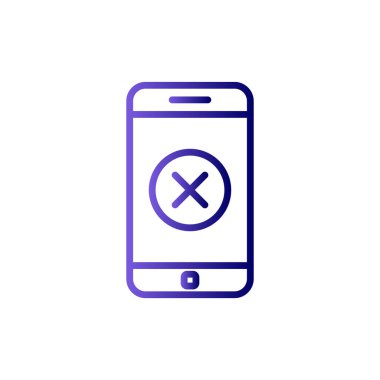 akıllı telefon simgesi, düz vektör illüstrasyon tasarımı