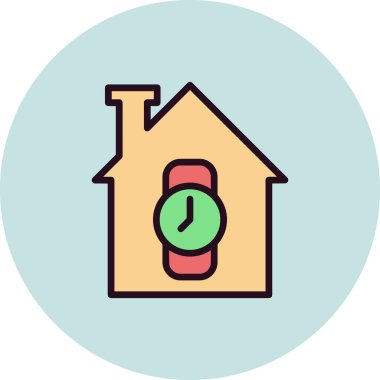 smartwatch simge vektör çizimi